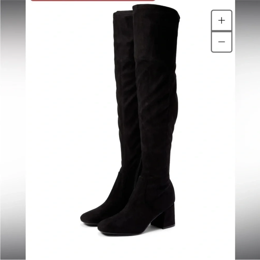 Nine West Black Blocky 2 Over-The-Knee Boot Size‎ 7.5